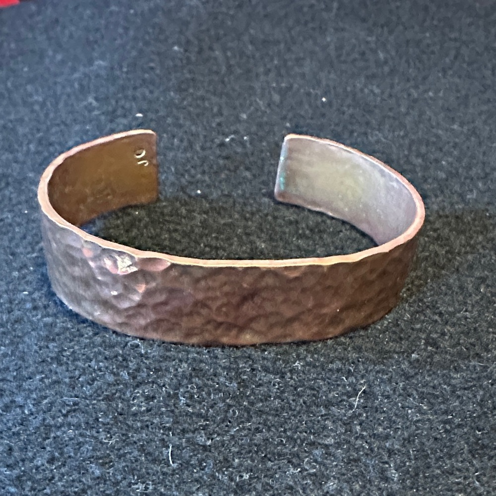 Hammered Copper Cuff Bracelet